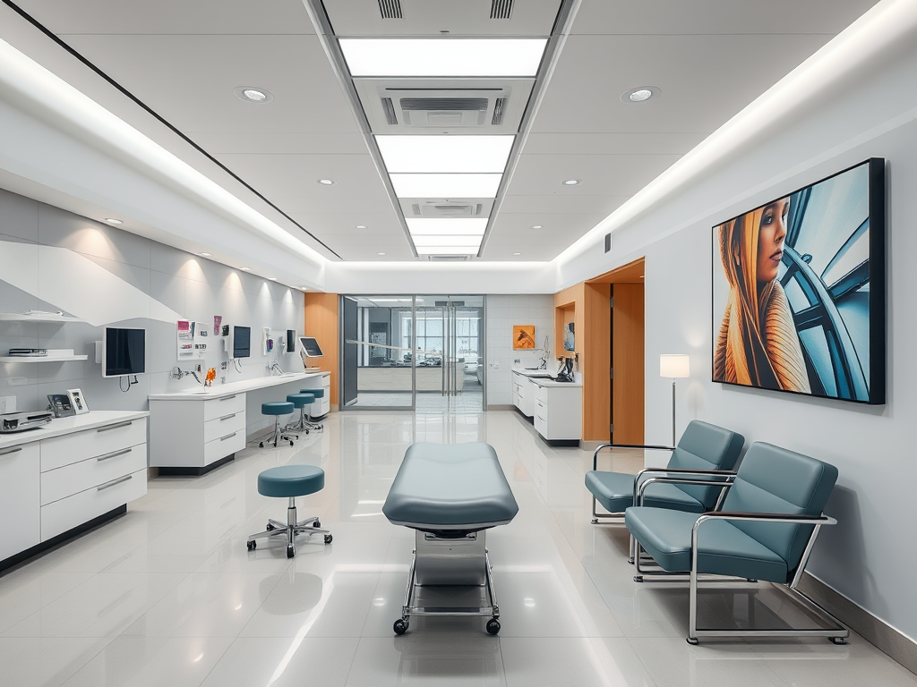 Bright contemporary clinic interior